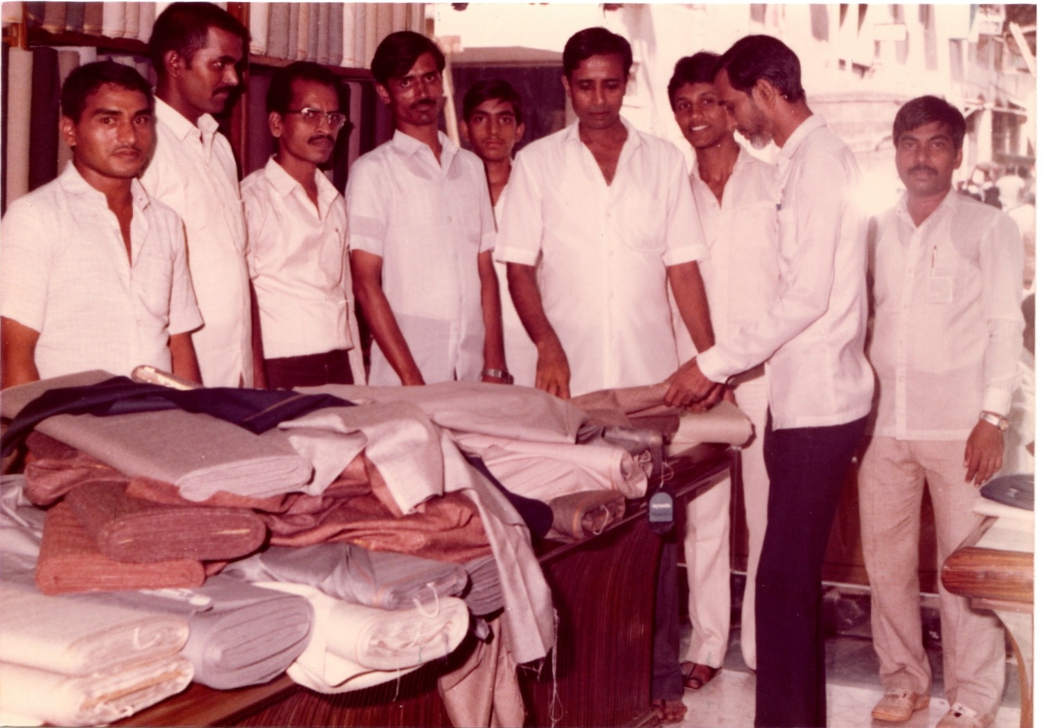 A historic moment of fabric selection at Woolco