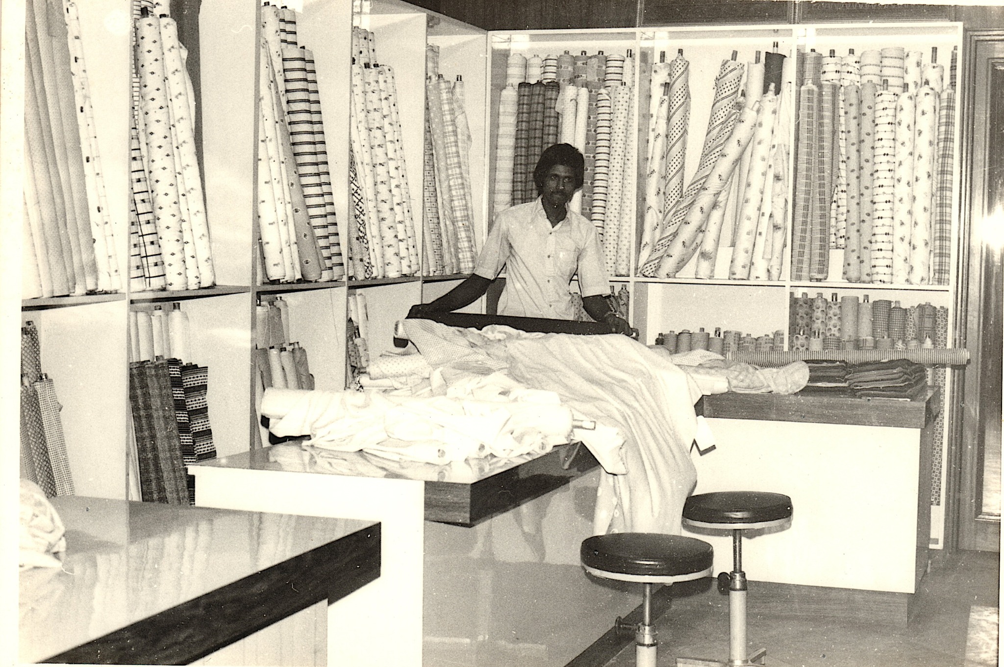 Historic family textile shop from the Woolco family archive